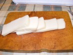 Sajtos nokedli - Natúr Mozarella sajt-szeletek.