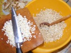 Zelleres zabpehelygolyó - Kapard a zellerkockákat a zabpehelyhez!