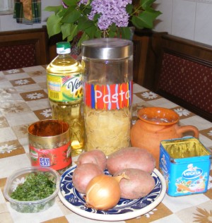 Krumplis tészta - Hozzávalók