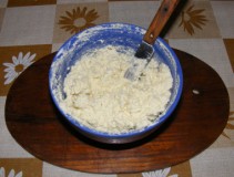 Márványsajtos krém - Kész, tálkában.