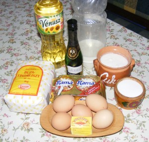Fánk - Hozzávalók