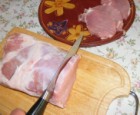 Sör-rolád - Szeleteld fel a húst!