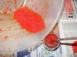 Darált paprika - Az utolját kapard össze egy helyre a tálban, onnan kapard át az üvegbe!