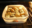 Juhtúróval töltött sült gomba - Tedd vissza még a sütőbe, fedő nélkül!