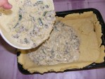Quiche - francia pizza - Öntsd a tölteléket a tésztaágyra!