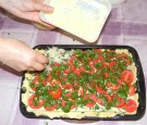Quiche - francia pizza - Szórd rá a maradék reszelt sajtot!