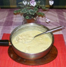 Gyömbéres csirkemell - Kész, serpenyőben.