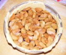 Rácsos almatorta - Az almával kirakott torta.