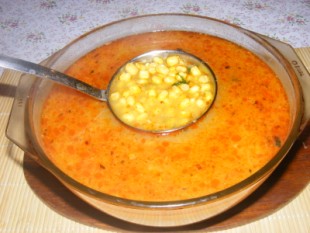 Kukoricaleves - Kész, tálban.
