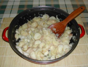 Dinsztelt krumpli