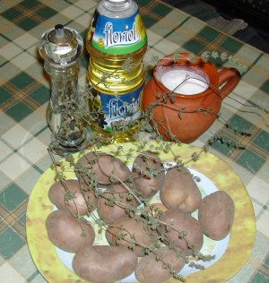 Sütőben sült krumpli - Hozzávalók