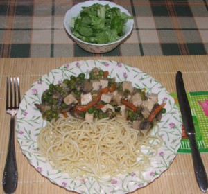 Zöldséges tofu