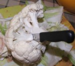 Rántott karfiol - Csak néhány nagy darabra kell szétszedni!