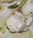 Rántott karfiol - A megmaradt csonk.