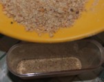 Rántott karfiol - A maradék prézlit öntsd vissza a maradék-prézlis dobozba!