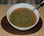 Borsófőzelék - Kész, tálban.